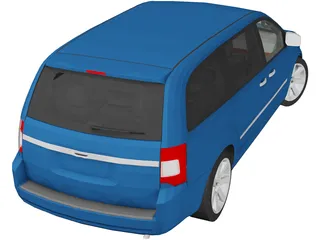 Chrysler Town and Country (2013) 3D Model preview