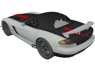 Dodge Viper SRT-10 ACR Soft Top 3D Model preview