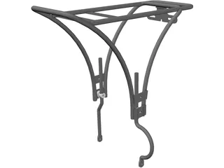 Carrier Bag Bicycle 3D Model preview