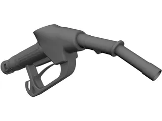 Refuelling Nozzle Gas 3D Model preview