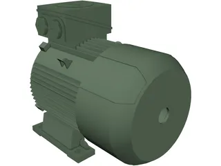 Siemens Electric Motor 3D Model preview
