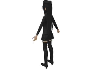 Andr the EnderGirl 3D Model preview