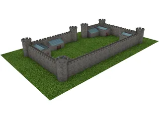 Castle 3D Model preview