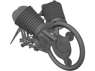 Crawling Robot 3D Model preview