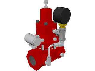 Kimray Pressure Regulator 3D Model preview