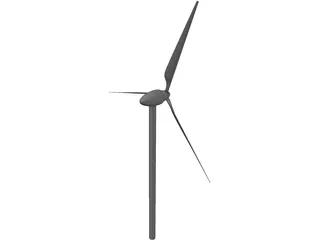 Wind Turbine 3D Model preview