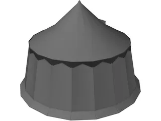 Roman Big Tent 3D Model preview