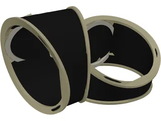 Citadel School Ring 3D Model preview