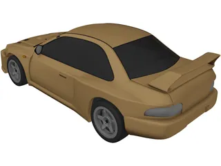 Subaru Impreza Coupe 3D Model preview
