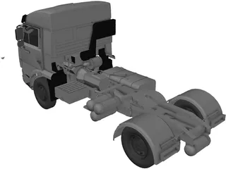 Kamaz 6460 Truck 3D Model preview
