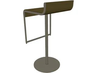 Bar Chair 3D Model preview