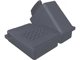 Electronic Password Lock 3D Model preview