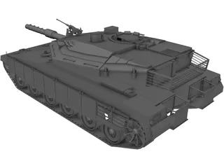 Merkava Tank 3D Model preview