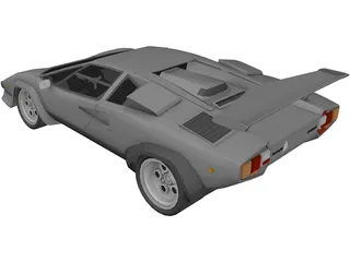 Lamborghini Countach LP500 3D Model preview