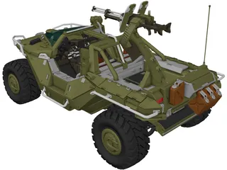 M12 FAV Warthog 3D Model preview