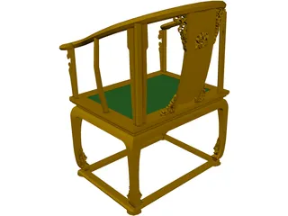 Chinese Chair 3D Model preview