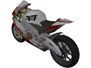 Aprilia RSV4 Alitalia 3D Model preview
