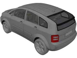 Audi A2 3D Model preview
