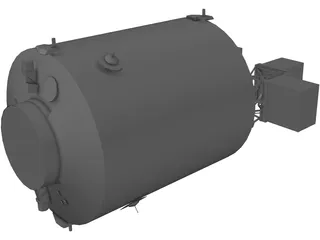 ISS Columbus module 3D Model preview