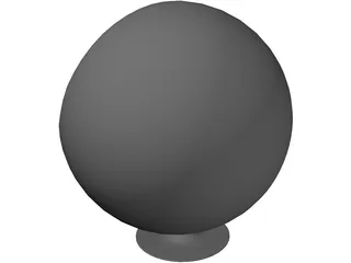 Egg Chair 3D Model preview