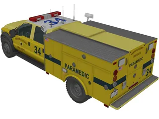 Ford F-450 Rescue 3D Model preview