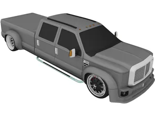 Ford F-350 Truck [Tuned] 3D Model preview
