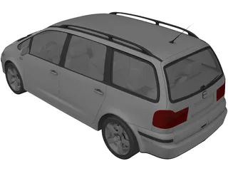 Seat Alhambra 3D Model preview