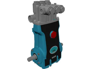 CAT 2510 High Pressure Pump 3D Model preview