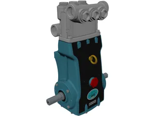 CAT 3520 High Pressure Pump 3D Model preview