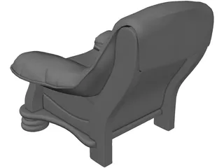 Arm Chair 3D Model preview