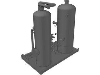 Vent Scrubber Skid 3D Model preview