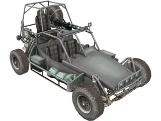 Military Buggy 3D Model preview