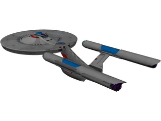 Star Trek USS Paladin 3D Model preview
