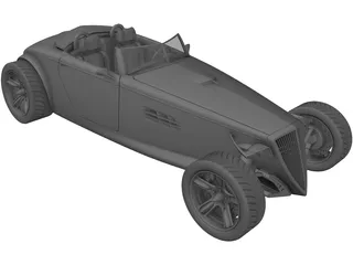Sabre Hot Rod Concept 3D Model preview