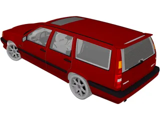 Volvo 850 R (1997) 3D Model preview
