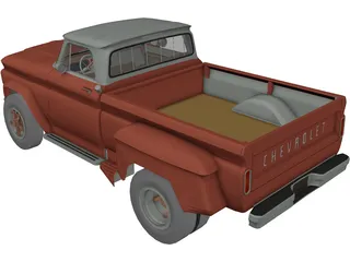Chevrolet C60 Pickup Dually (1966) 3D Model preview
