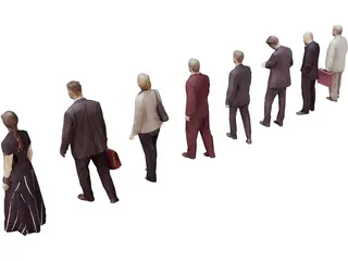 People Collection Low-Poly 3D Model preview