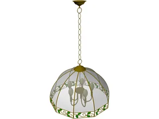 Luster Lamp 3D Model preview