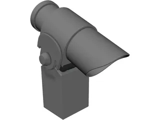 Public Binoculars 3D Model preview