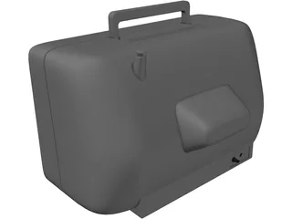 Old TV 3D Model preview