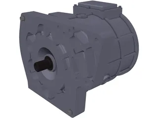 EV Motor 3D Model preview