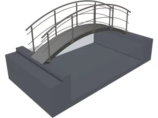 Bridge Pool 3D Model preview