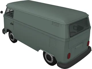Volkswagen Kombi Type 2 3D Model preview