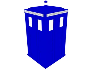 Doctor Who Tardis Exterior 3D Model preview