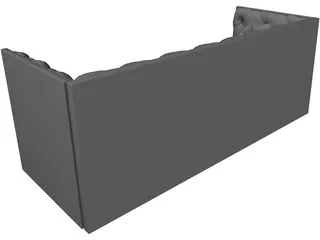 Sofa 3 Seater 3D Model preview