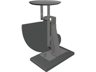 Mechanical Postal Scale 3D Model preview