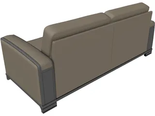 Ellesalotti Zenone Sofa 3D Model preview