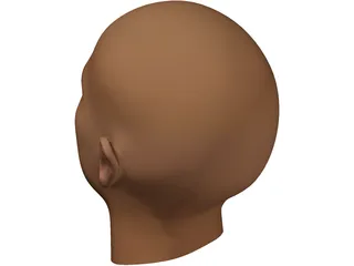 Dr Dre Head 3D Model preview
