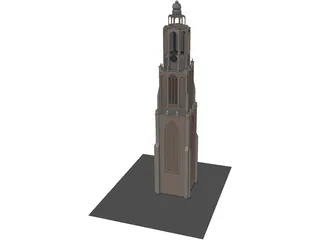 Onze Lieve Tower 3D Model preview