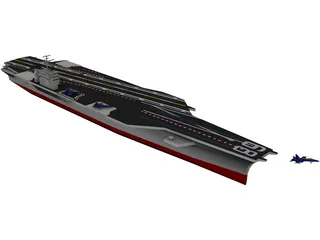 USS CVN-68 Nimitz 3D Model preview